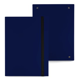 Netuno Portfolio Folder A4 Cardboard 50 mm Dark Blue Document Folder Folding Folder Cardboard Folder with Elastic Band Folder Polypropylene Pack of 1
