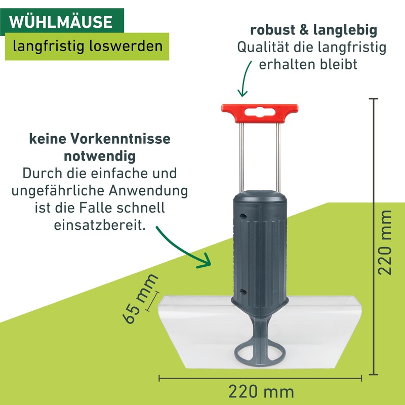 Windhager 05315 Vole Trap – 6.5 x 22 x 25