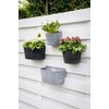 Artstone Claire Wall Pot, 24x16x18 cm, Black