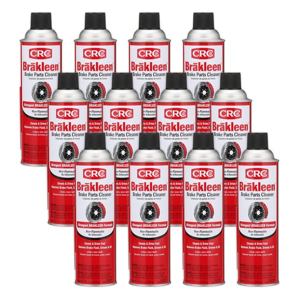 CRC 05089-Case Brakleen Brake Parts Cleaner (Non-Flammable), 168 fl. oz, 12 Pack
