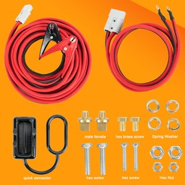 ORCISH 6-Gauge 30-Feet Jumper Cables for Car Battery 800A with Quick Connect Plug, Heavy Duty Automotive Booster Cables for Jump Starting Dead or Weak Batteries with Carry Bag and Gloves