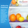 Bluapple FreshMats, Refrigerator Bin Liner, Fridge Drawer Mats, Crisper Life