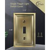 ZILLSEA 2-Pack Light Switch Covers, Single Toggle Switch Plate Cover,