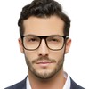 MARE AZZURO Reading Glasses Men Fashion Reader 4.0 Square Eyeglasses