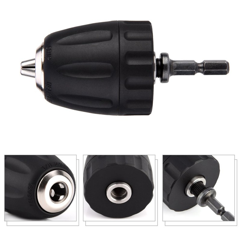 Watris Veiyi Quick Release Drill Chuck, 3/8-24 UNF 0.8 mm-10
