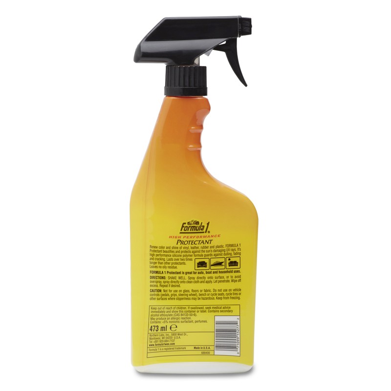Formula 1 High Performance Protectant – Cleans Car Interiors and