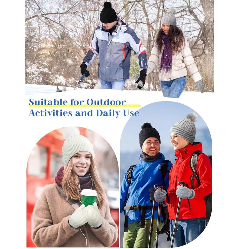 Winter Knit Beanie Hat