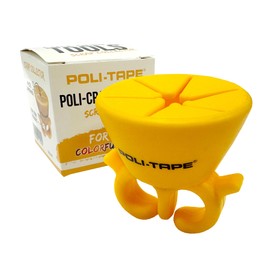 Poli-craft Tools Scrap Collector - Small and Practical Finger Waste Bin for Weeding Support, Practical Plotter Accessories, Yellow