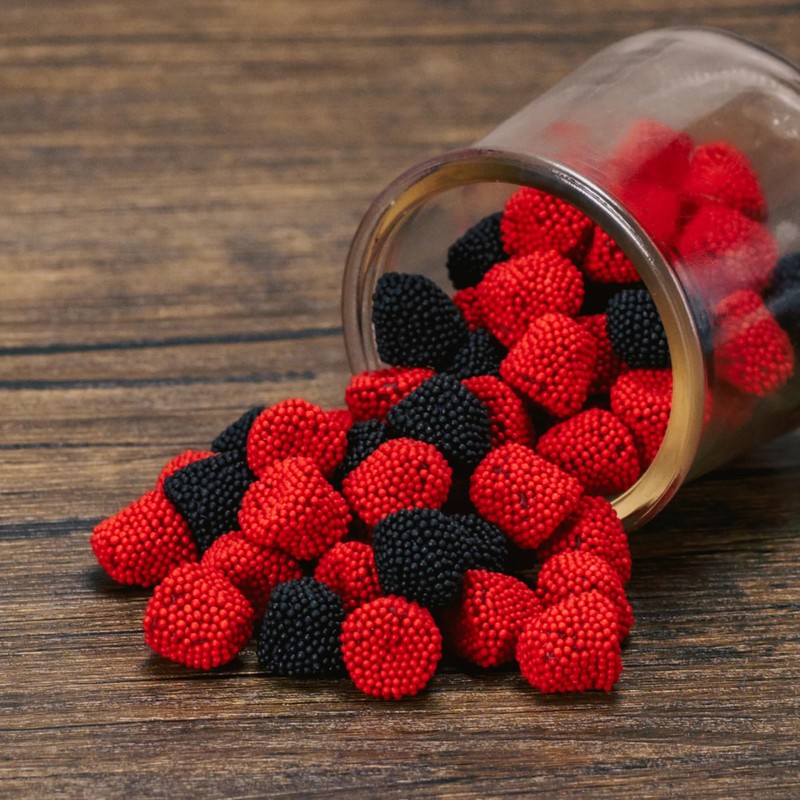 By The Cup Raspberries and Blackberries Soft Chewy Fruit Flavored