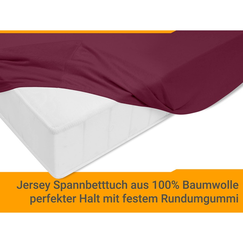 Classic Jersey Fitted Sheet Available In 34 Colours and 6