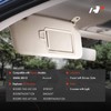 A-Premium Left Driver Side Sun Visor with Mirror - Compatible
