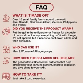 TrueSeaMoss Sea Moss Gel – Made in USA – Wildcrafted Seamoss, Fresh Fruits & Sea Vegetables – Elderberry, Pack of 3 (Labels may Vary)