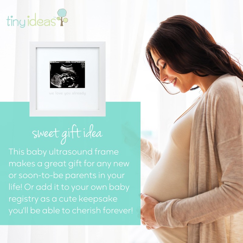 tiny ideas We Love You Already Sonogram Sentiment Keepsake Frame,
