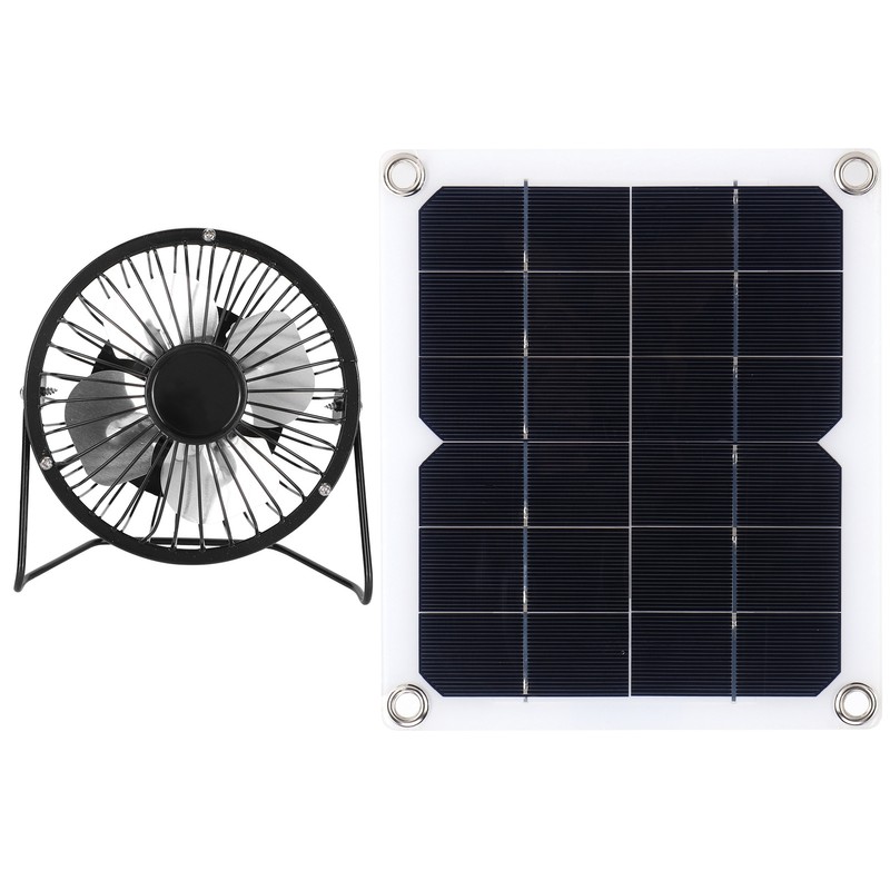 10W Solar Panel with Cooling Fan Photovoltaic Solar Panel for