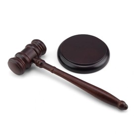 LINTRA Wooden Richter Hammer with Base Judge Hammer Wood Auction Hammer Can Be Used in Courtrooms and Auctions and is Perfect for Wooden Mallets
