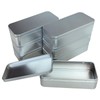 Pack of 7 Rectangular Metal Empty Tins Containers, 15 x