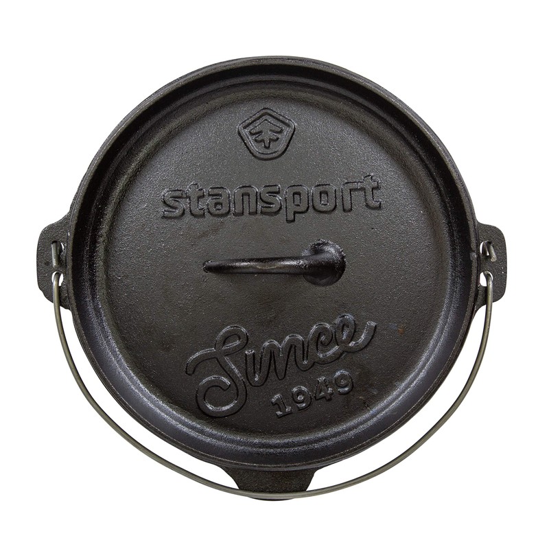 Stansport 16023 Pre-Seasoned Cast Iron Dutch Oven - 4 Qt