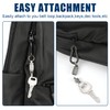 SAVITA 2pcs Titanium Alloy Detachable Key Chain Swivel Key Chain