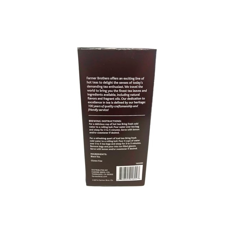 Farmer Brothers Premium: English Tradition Hot Tea - 2/25 ct