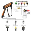 Heliwoo Short Pressure Washer Gun with Foam Cannon 5000 PSI,