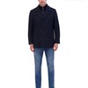 Kenneth Cole Men's Wool Top Coat, Navy