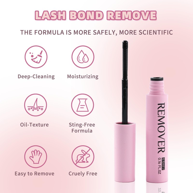 4pcs- Eyelash Bond and Seal Kit, Strong Hold Clear Waterproof