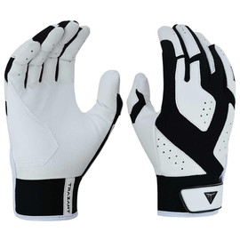 Trazant Baseball Batting Gloves, Unisex Baseball & Softball Gloves for Adults & Youth, Breathable Anti-Slip Shock Absorption Palm Design (Adult, XL)