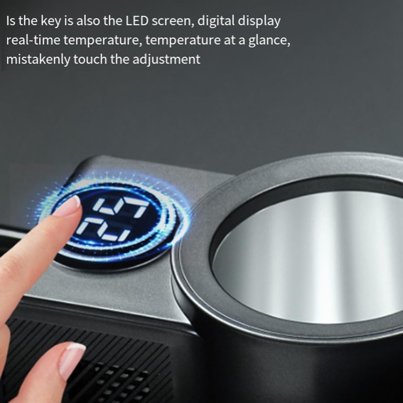 Byttlerom Heating Cooling Cup 12V Car Smart 2-in-1 Heating Cooling