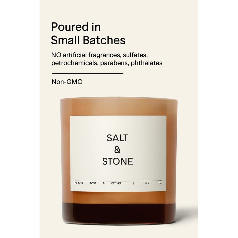 Vela de rosa negra y vetiver