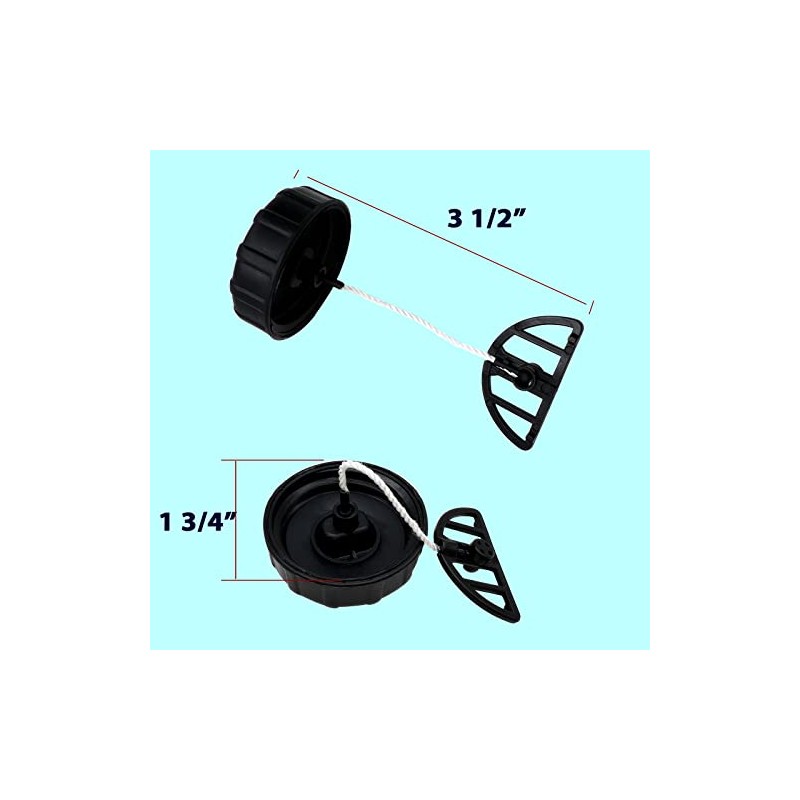 2 Pieces Fuel Tank Gas Cap Oil Filler Cap Replacement