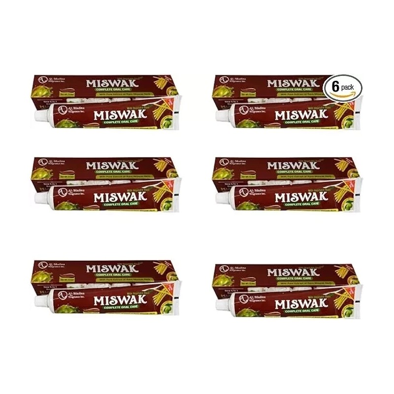 salamnutrition MISWAK Toothpaste 6 Pack 5 in 1 Essential 100%