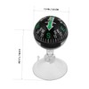HAKIDZEL Portable Car Dashboard Compass Ball with Suction Cup Accurate