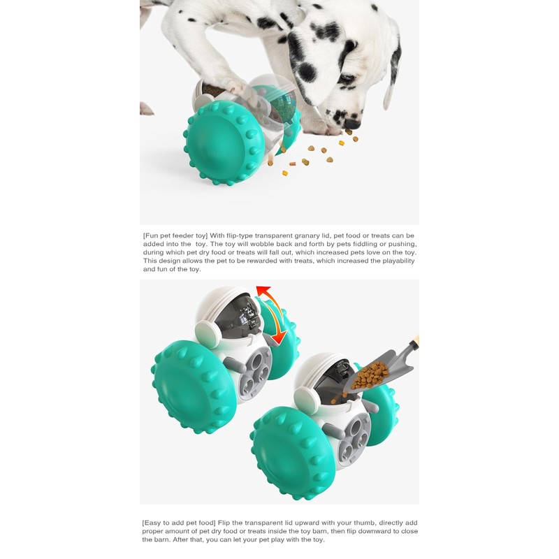 Interactive Pet Food Dispenser Toy for Dogs and Cats, Treat