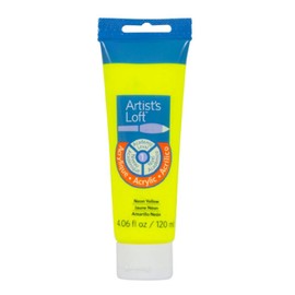 Artist's Loft Acrylic Paint, 4 oz (Neon Yellow)