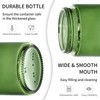 KEYWING 4oz Small Glass Jars with Black Lids, 24 Pack