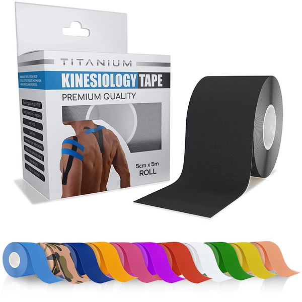 Titanium Sports Kinesiology Tape - 5m Roll of Elastic Water