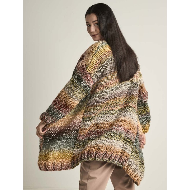 Wendy Super Chunky Knitting Pattern for Ladies Quick Knit Cardigan