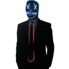 SATUMIKO Burning Man Light Up Fanny Ties Novelty Necktie For