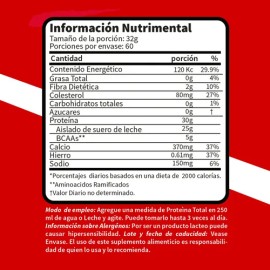 Proteína Global Whey Hidrolizada Isolate Fresa 2 Kg Sin Carb Gluten                                                                                   