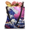 Eternal Serenity Where Sakura's Grace Meets Enchanting Sea Tote Bag