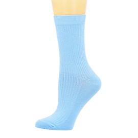 SEMOHOLLI Women Ankle Socks Super Soft Combed Cotton Socks Ankle Socks (1 Pairs-Light Blue)