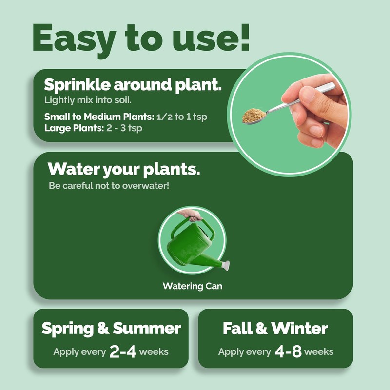 Organic Monstera Plant Food, Slow Release Dry Granular Fertilizer for