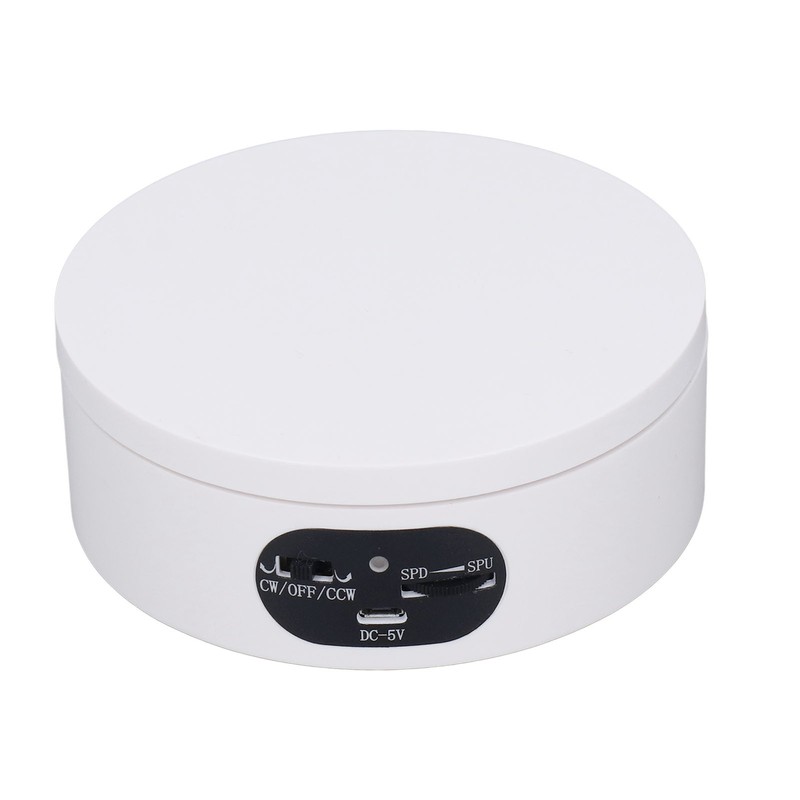 Rotating Display Stand 4.7in USB Battery Powered Stable Quiet Auto