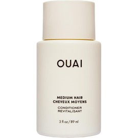 OUAI Acondicionador Mediano Tamaño Viaje - Acondicionador Hidratante Para El Cabello Con Aceite De Coco, Aceite De Babasú Y Queratina - Fortalece, Repara Y Aporta Brillo - Productos Para El Cuidado De