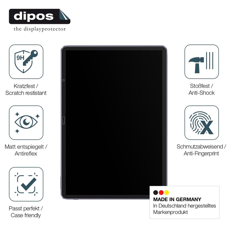 dipos I 2x Screen Protector 9H Matte Compatible with XP-Pen