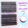 Pack of 280 Eyelash Extensions, LZM DIY Eyelash Extensions, 30