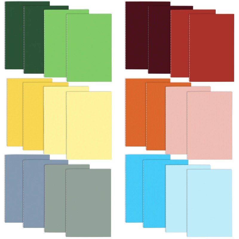 24 Pack A7 Mini Notepad Small Pocket Journals Bulk Gifts