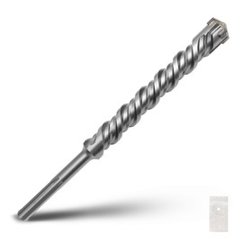 1-9/16 x 15 inch SDS Max Rotary Hammer Drill Bit, 40x380mm Carbide Tip Masonry Drill Bit,Concrete Drill Bit for Masonry, Brick, Stone, Concrete (Length :380mm / 15 inch, 40mm (1-9/16 in) Diameter)