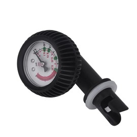 Aoresac Air Pressure Gauge, Nylon Inflatable Boat Barometer for Kayak Raft Black, Easy Installation and Operation