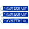 Apex Imports 3x Remove Before Flight Blue/White Key Chain 5.5"